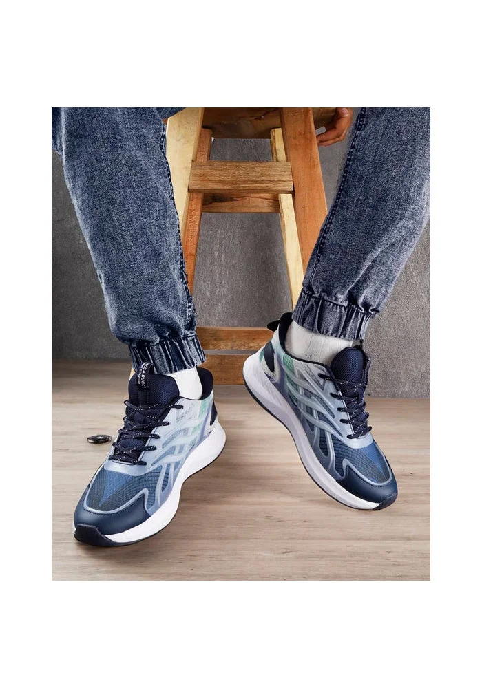 Bacca Bucci Blue HELIX Low-Top Casual Athleisure Shoes for Men | Best Price UAE